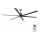 FARO 33462A - Ανεμιστήρας οροφής ANDROS XL καφέ δ. 213 cm + τηλεχειριστήριο