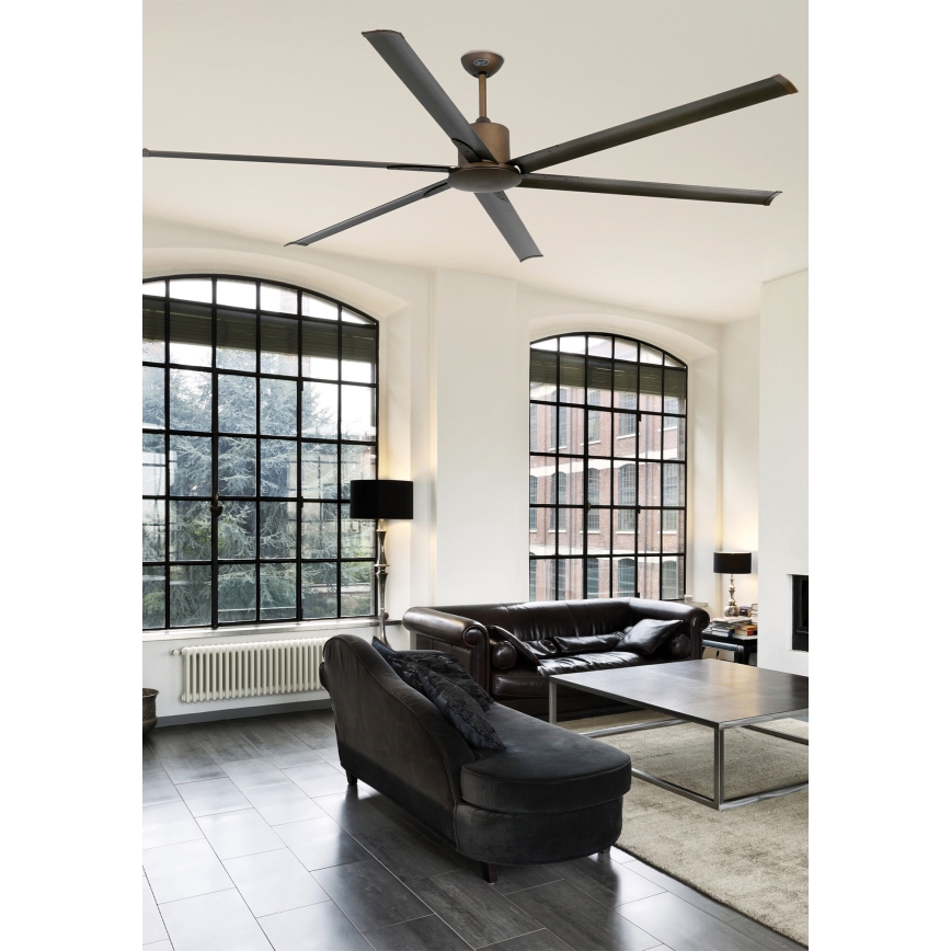 FARO 33462A - Ανεμιστήρας οροφής ANDROS XL καφέ δ. 213 cm + τηλεχειριστήριο