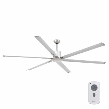 FARO 33465A - Ανεμιστήρας οροφής ANDROS XL ματ χρώμιο δ. 213 cm + τηλεχειριστήριο