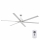 FARO 33465A - Ανεμιστήρας οροφής ANDROS XL ματ χρώμιο δ. 213 cm + τηλεχειριστήριο
