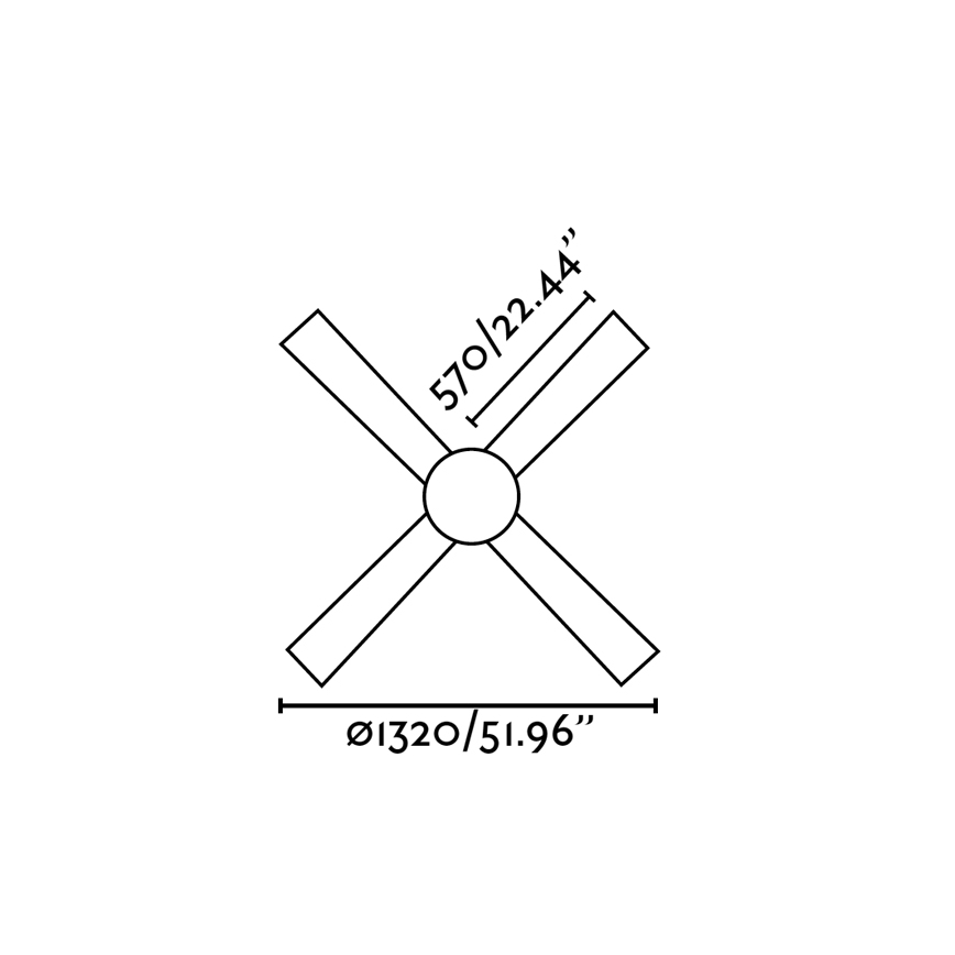 FARO 33470 - Οροφής ανεμιστήρας PALK 2xE14/40W/230V με τηλεχειριστήριο
