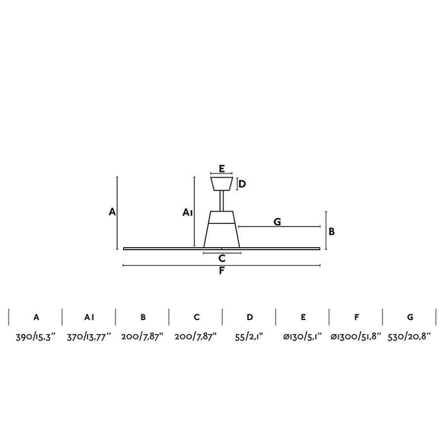 FARO 33490 - Οροφής ανεμιστήρας TYPHOON IP44 καφέ + τηλεχειριστήριο