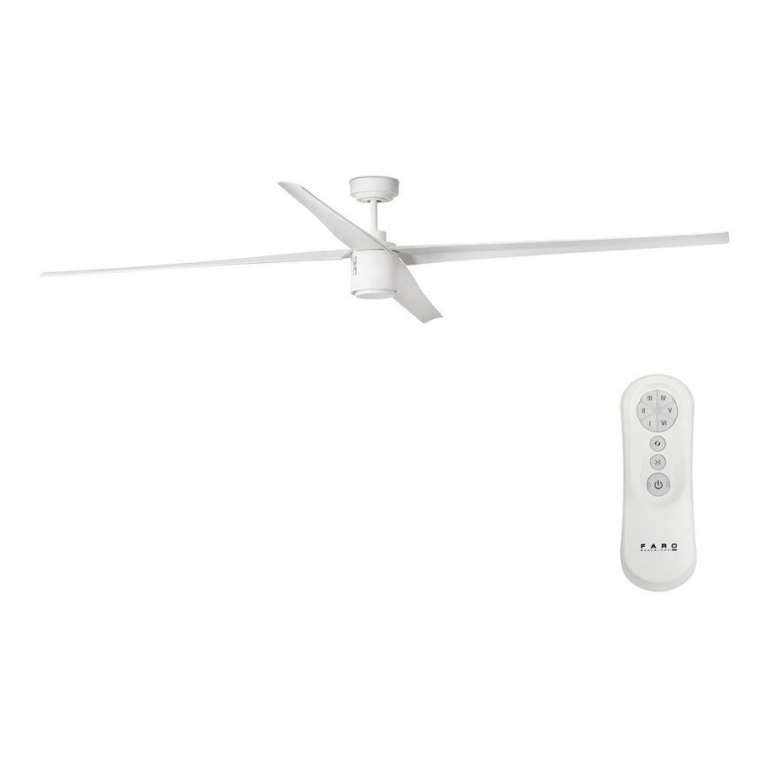 FARO 33494 - Ρυθμιζόμενο LED οροφής ανεμιστήρας ATTOS LED/20W/230V λευκός + τηλεχειριστήριο