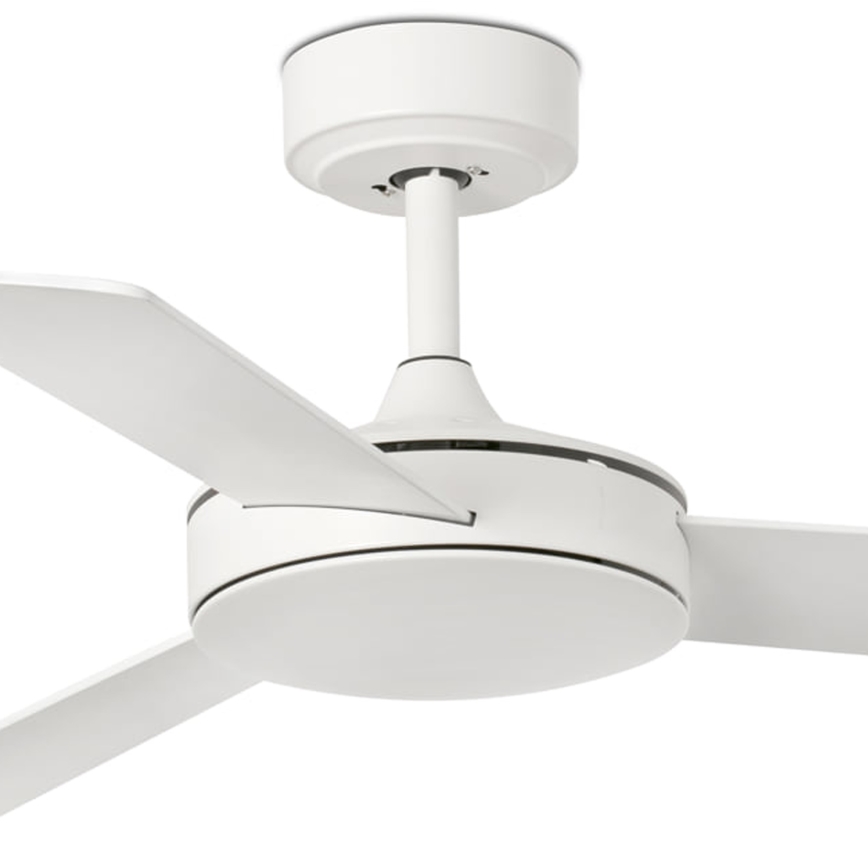 FARO 33603DCWT - Ανεμιστήρας οροφής MINI MALLORCA S καφέ/λευκό διάμετρος 106 cm Wi-Fi Tuya + τηλεχειριστήριο
