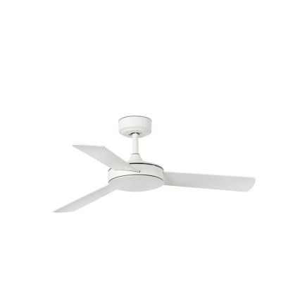 FARO 33603DCWT - Ανεμιστήρας οροφής MINI MALLORCA S καφέ/λευκό διάμετρος 106 cm Wi-Fi Tuya + τηλεχειριστήριο