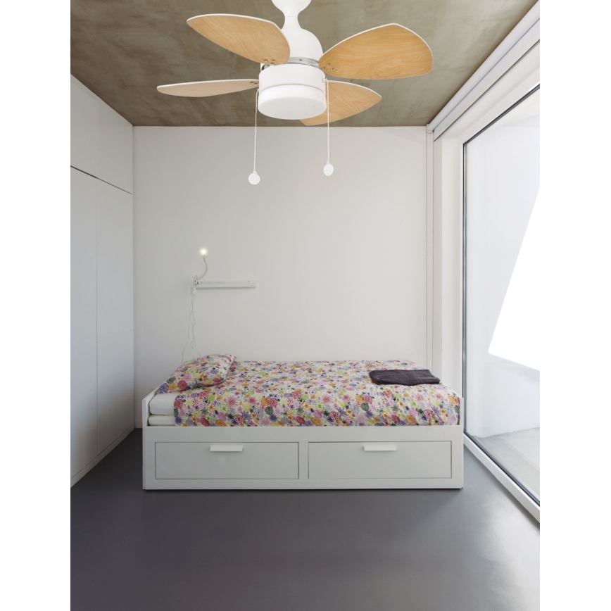 FARO 33704 - Οροφής ανεμιστήρας MEDITERRÁNEO 1xE14/8W/230V