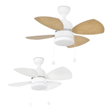 FARO 33704 - Οροφής ανεμιστήρας MEDITERRÁNEO 1xE14/8W/230V
