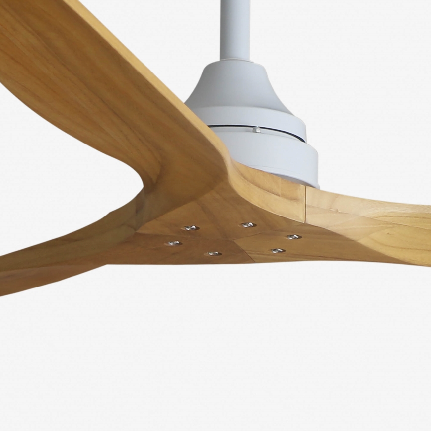 FARO 33728DC - Ανεμιστήρας οροφής ALO L ξύλο/λευκός δ. 152 cm + τηλεχειριστήριο