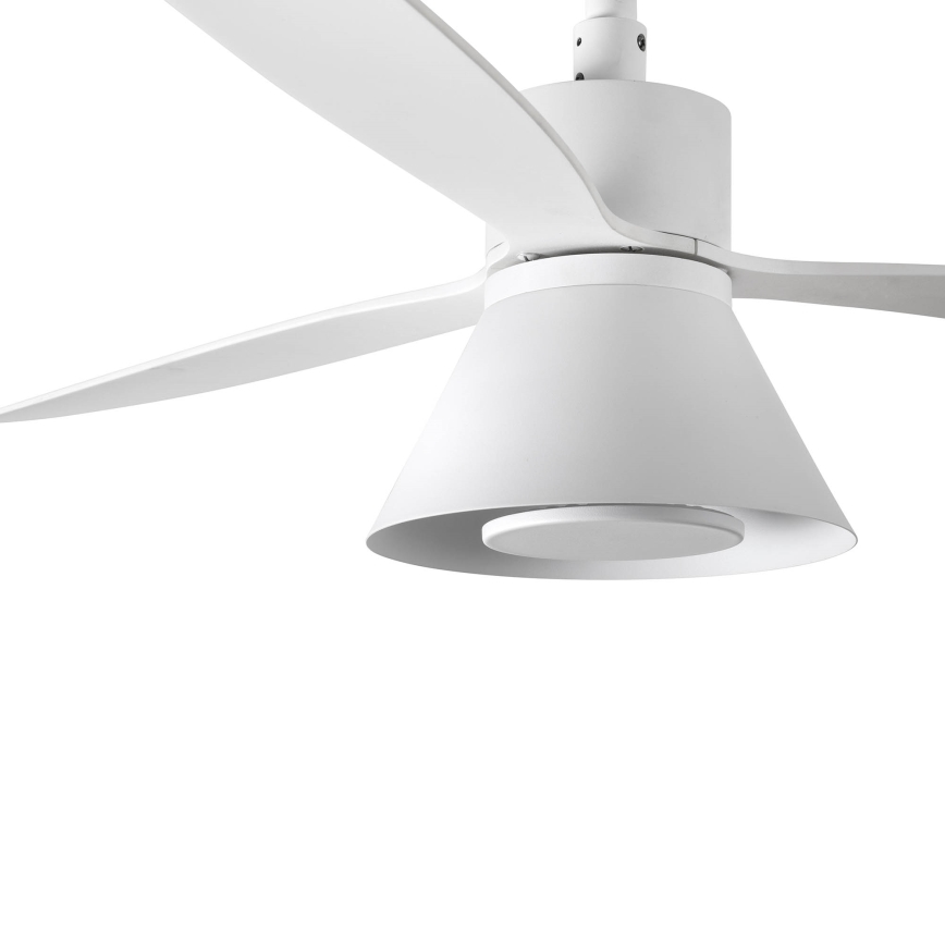 FARO 33760WT-22 - Ρυθμιζόμενος οροφής ανεμιστήρας AMELIA L CONE LED/20W/230V 2700/3500/5000K λευκός pr. 132 cm Wi-Fi Tuya + τηλεχειριστήριο