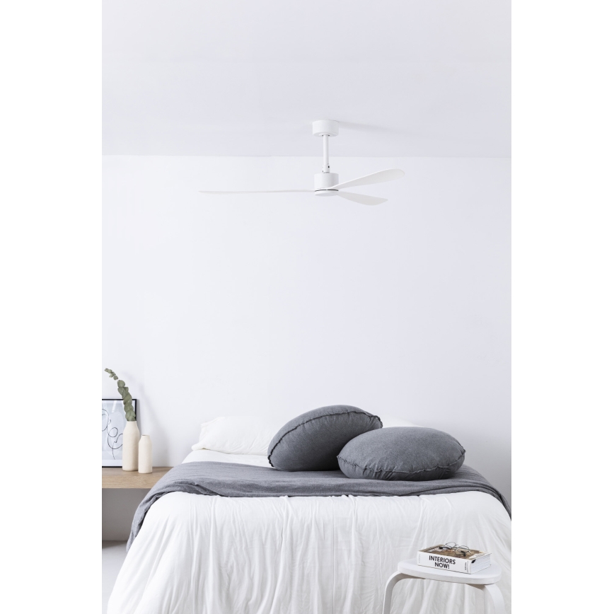 FARO 33760WT - Ανεμιστήρας οροφής AMELIA L λευκό διάμετρος 132 cm Wi-Fi Tuya + τηλεχειριστήριο