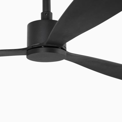FARO 33761WT - Ανεμιστήρας οροφής AMELIA L μαύρο διάμετρος 132 cm Wi-Fi Tuya + τηλεχειριστήριο