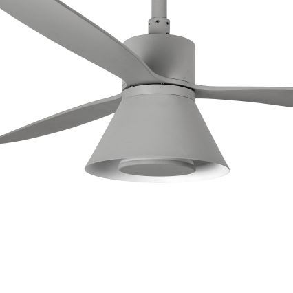 FARO 33762WT-24 - LED Ρυθμιζόμενος ανεμιστήρας οροφής AMELIA L CONE LED/20W/230V 2700/3500/5000K γκρι pr. 132 cm Wi-Fi Tuya + τηλεχειριστήριο
