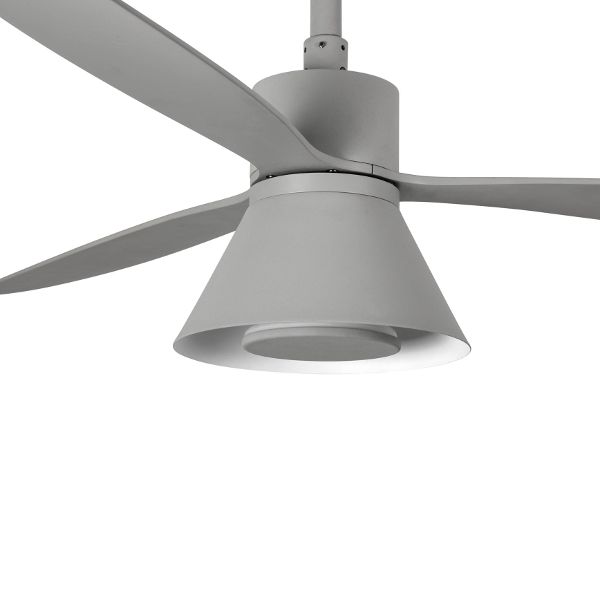 FARO 33762WT-24 - LED Ρυθμιζόμενος ανεμιστήρας οροφής AMELIA L CONE LED/20W/230V 2700/3500/5000K γκρι pr. 132 cm Wi-Fi Tuya + τηλεχειριστήριο