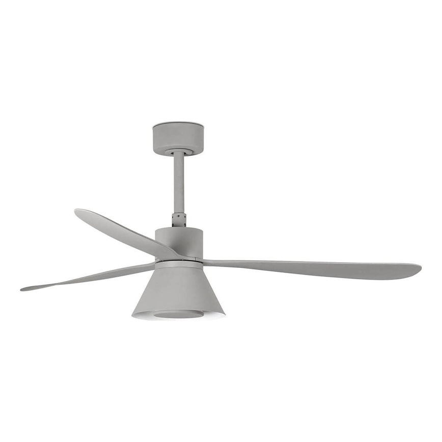 FARO 33762WT-24 - LED Ρυθμιζόμενος ανεμιστήρας οροφής AMELIA L CONE LED/20W/230V 2700/3500/5000K γκρι pr. 132 cm Wi-Fi Tuya + τηλεχειριστήριο