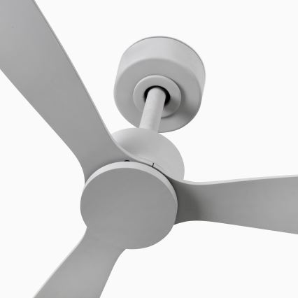 FARO 33762WT - Ανεμιστήρας οροφής AMELIA L γκρι διάμετρος 132 cm Wi-Fi Tuya + τηλεχειριστήριο