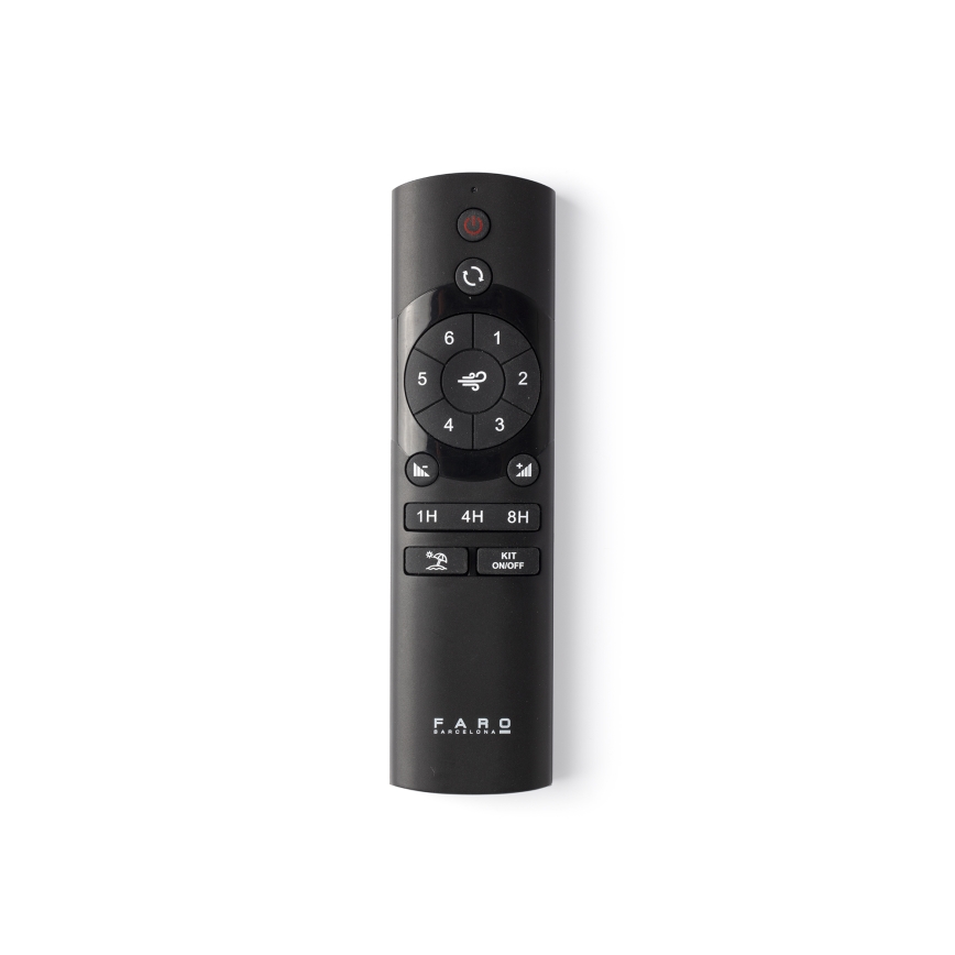 FARO 33762WT - Ανεμιστήρας οροφής AMELIA L γκρι διάμετρος 132 cm Wi-Fi Tuya + τηλεχειριστήριο