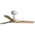 FARO 33805WT - Ανεμιστήρας οροφής HEYWOOD S ξύλο/λευκό διάμετρος 90 cm Wi-Fi Tuya + τηλεχειριστήριο