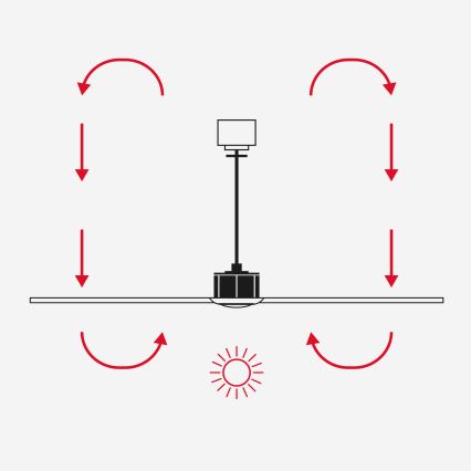 FARO 33809WT1S - LED ανεμιστήρας οροφής HEYWOOD L με ρυθμιζόμενο φωτισμό LED/10W/230V 2700/3000/4000K Ø 132 cm ξύλο/μαύρο Wi‑Fi Tuya + τηλεχειριστήριο