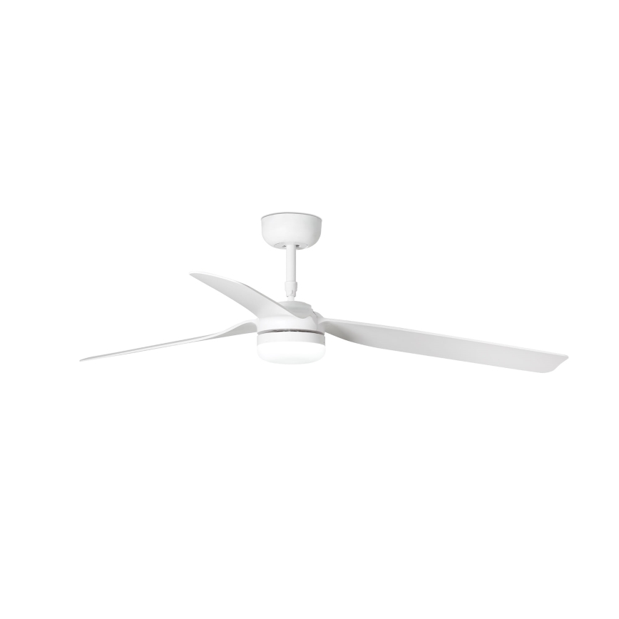 FARO 33814WT-20 - LED ανεμιστήρας οροφής PUNT M με ρύθμιση έντασης φωτισμού, LED/18W/230V, 2700/3000/4000K, λευκό, διάμ. 132 εκ. Wi-Fi Tuya + τηλεχειριστήριο