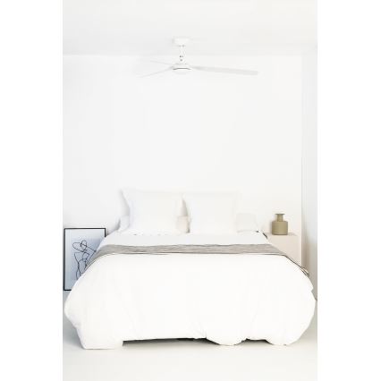 FARO 33814WT - Ανεμιστήρας οροφής PUNT M λευκό διάμετρος 132 cm Wi-Fi Tuya + τηλεχειριστήριο