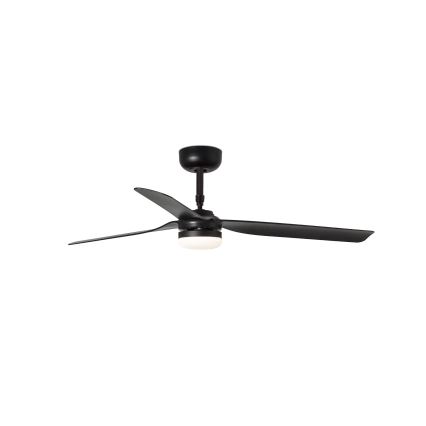 FARO 33815WT-21 - Ανεμιστήρας οροφής PUNT M LED/18W/230V 2700/3000/4000K με ρυθμιζόμενο LED φωτισμό, μαύρος Ø 132 cm Wi‑Fi Tuya + τηλεχειριστήριο