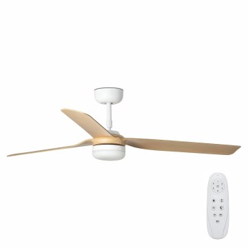 FARO 33816-20 - Ανεμιστήρας οροφής LED PUNT LED/18W/230V Wi-Fi καφέ/μαύρο + τηλεχειριστήριο