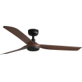 FARO 33817WT - Ανεμιστήρας οροφής PUNT M καφέ/μαύρο διάμετρος 132 cm Wi-Fi Tuya + τηλεχειριστήριο
