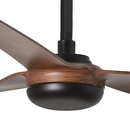 FARO 33817WT - Ανεμιστήρας οροφής PUNT M καφέ/μαύρο διάμετρος 132 cm Wi-Fi Tuya + τηλεχειριστήριο