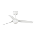 FARO 33820-1TW - Ανεμιστήρας οροφής MINI PUNT με ρυθμιζόμενο φωτισμό LED/10W 2700/3000/4000K, λευκός, Ø 90 cm + τηλεχειριστήριο