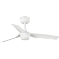 FARO 33820WT-1TW - Ανεμιστήρας οροφής LED με ρυθμιζόμενο φωτισμό MINI PUNT S LED/10W/230V 2700/3000/4000K λευκό Ø 90 cm Wi-Fi Tuya + τηλεχειριστήριο