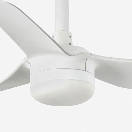 FARO 33820WT-1TW - Ανεμιστήρας οροφής LED με ρυθμιζόμενο φωτισμό MINI PUNT S LED/10W/230V 2700/3000/4000K λευκό Ø 90 cm Wi-Fi Tuya + τηλεχειριστήριο