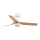 FARO 33821WT-1TW - Ανεμιστήρας οροφής LED Dimmable MINI PUNT S LED/10W/230V 2700/4000/6000K καφέ/λευκό διάμετρος 90 cm Wi-Fi Tuya + τηλεχειριστήριο