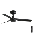 FARO 33822 - Ανεμιστήρας οροφής MINI PUNT S μαύρο διάμετρος 90 cm + τηλεχειριστήριο