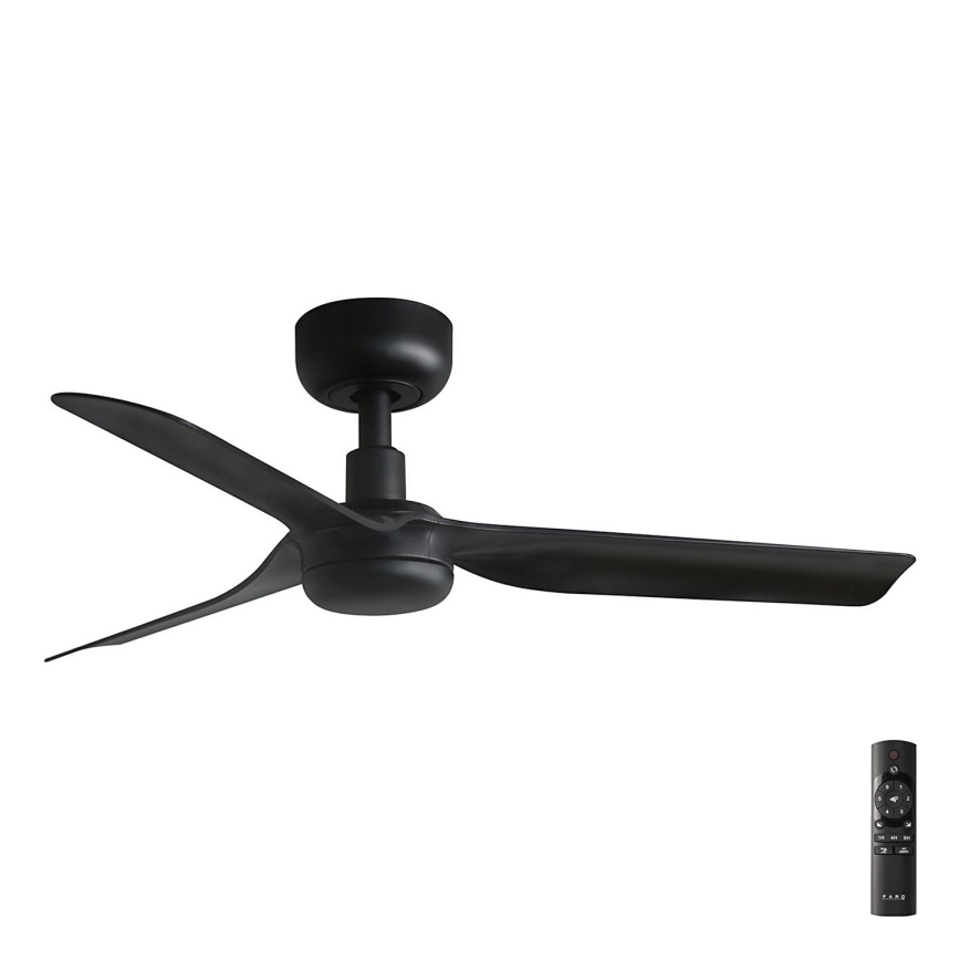 FARO 33822 - Ανεμιστήρας οροφής MINI PUNT S μαύρο διάμετρος 90 cm + τηλεχειριστήριο