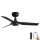 FARO 33822WP - Ανεμιστήρας οροφής MINI PUNT S black δ. 90 cm SMART + τηλεχειριστήριο