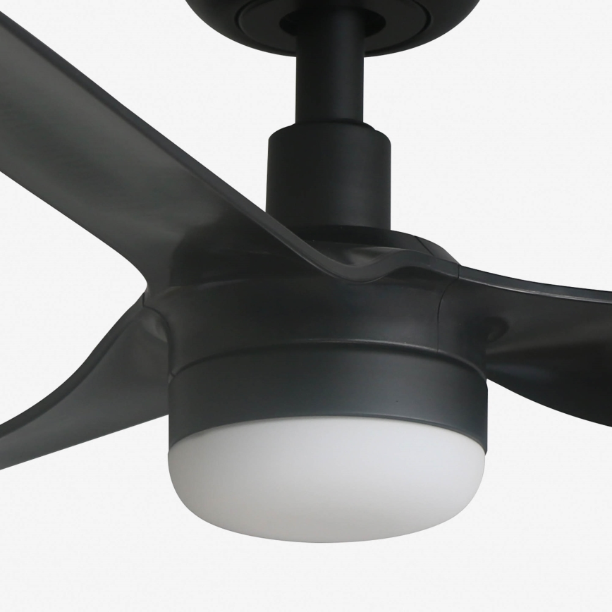 FARO 33822WT-1TW - Ανεμιστήρας οροφής LED Dimmable MINI PUNT S LED/10W/230V 2700/4000/6000K μαύρο διάμετρος 90 cm Wi-Fi Tuya + τηλεχειριστήριο