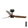 FARO 33823 - Ανεμιστήρας οροφής MINI PUNT S καφέ/μαύρο διάμετρος 90 cm + τηλεχειριστήριο