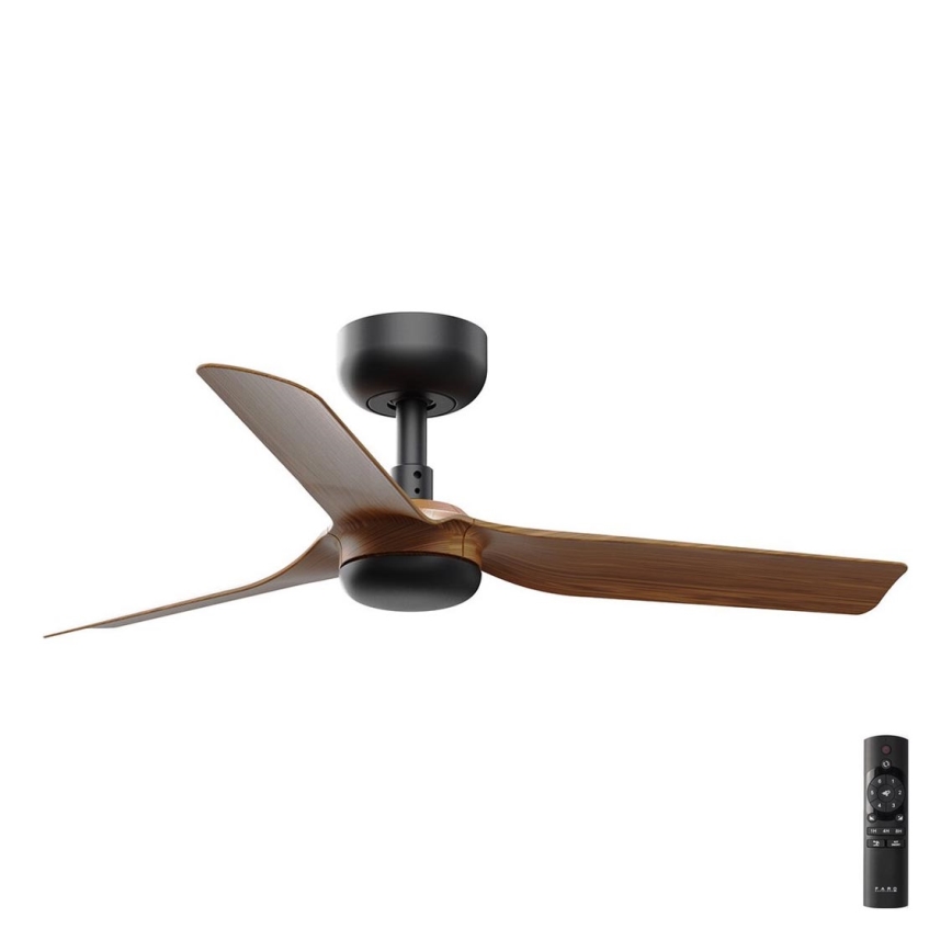 FARO 33823 - Ανεμιστήρας οροφής MINI PUNT S καφέ/μαύρο διάμετρος 90 cm + τηλεχειριστήριο