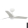 FARO 33824-1TW - Ρυθμιζόμενος ανεμιστήρας οροφής HEY S με LED/10W/230V 2700/3000/4000K, λευκός, διάμ. 90 εκ. + τηλεχειριστήριο