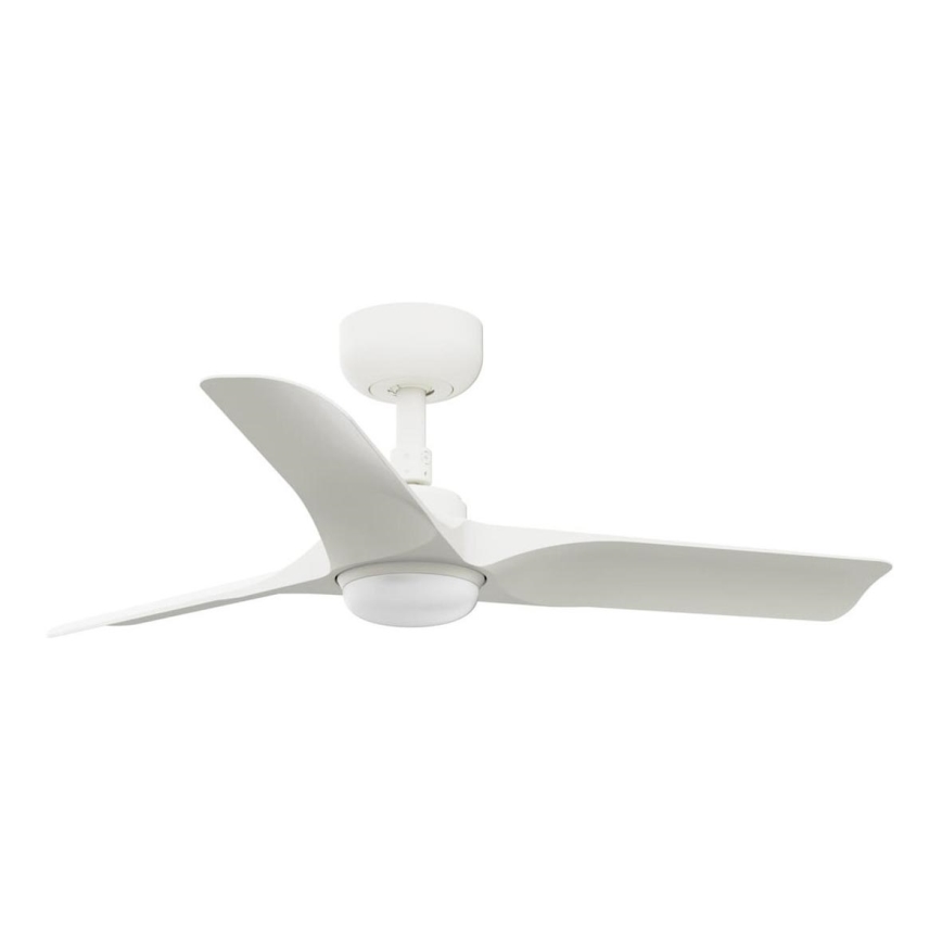 FARO 33824WT-1TW - Ανεμιστήρας οροφής LED Dimmable HEY S LED/10W/230V 2700/4000/6000K λευκό διάμετρος 90 cm Wi-Fi Tuya + τηλεχειριστήριο