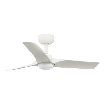 FARO 33824WT1S - Ρυθμιζόμενος ανεμιστήρας οροφής HEY S LED/10W/230V 2700/3000/4000K διάμ. 90 cm λευκός Wi‑Fi Tuya + τηλεχειριστήριο
