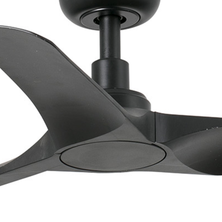 FARO 33825WT - Ανεμιστήρας οροφής HEY S μαύρο διάμετρος 90 cm Wi-Fi Tuya + τηλεχειριστήριο