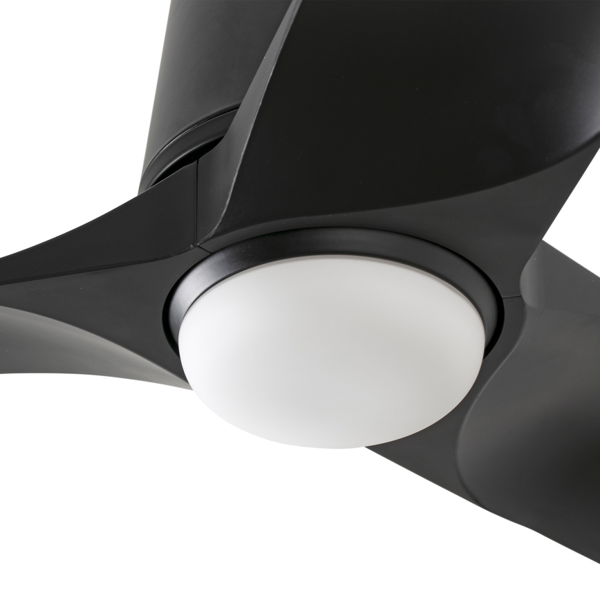 FARO 33827-1TW - Ανεμιστήρας οροφής LED με ρύθμιση φωτεινότητας HEY TUB με LED/10W/230V 2700/3000/4000K, μαύρος, διάμ. 90 cm + τηλεχειριστήριο