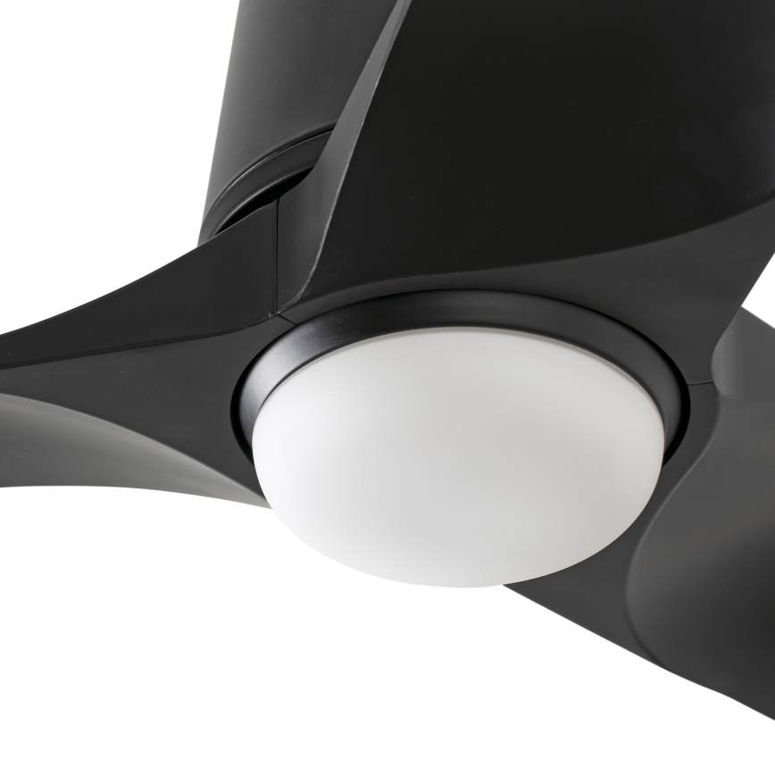 FARO 33827WT-1TW - Ανεμιστήρας οροφής LED Dimmable HEY TUB S LED/10W/230V 2700/4000/6000K μαύρο διάμετρος 90 cm Wi-Fi Tuya + τηλεχειριστήριο