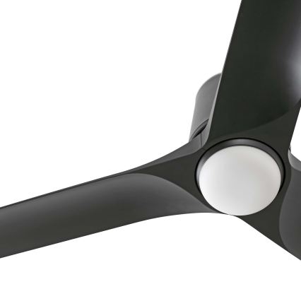 FARO 33827WT1S - Ρυθμιζόμενος ανεμιστήρας οροφής LED HEY TUB S LED/10W/230V 2700/3000/4000K Ø 90 cm μαύρος Wi‑Fi Tuya + τηλεχειριστήριο