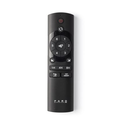 FARO 33828-1TW - Ανεμιστήρας οροφής LED με δυνατότητα ρύθμισης φωτεινότητας PUNT TUB M LED/18W/230V 2700/3000/4000K διάμ. 130 cm λευκός + τηλεχειριστήριο