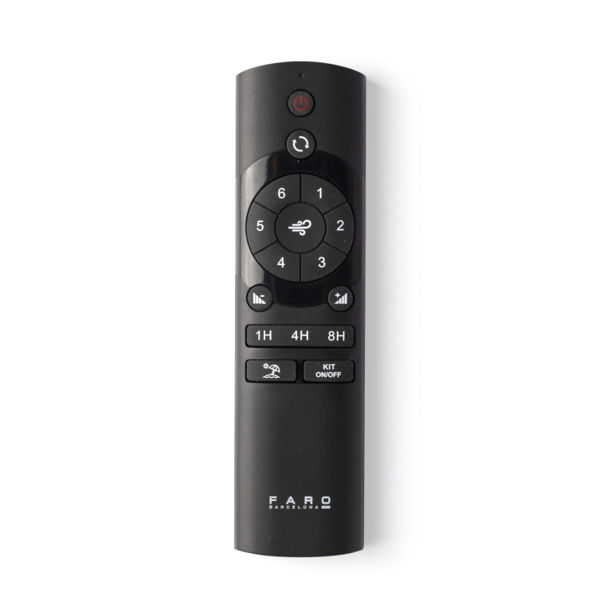 FARO 33828-1TW - Ανεμιστήρας οροφής LED με δυνατότητα ρύθμισης φωτεινότητας PUNT TUB M LED/18W/230V 2700/3000/4000K διάμ. 130 cm λευκός + τηλεχειριστήριο