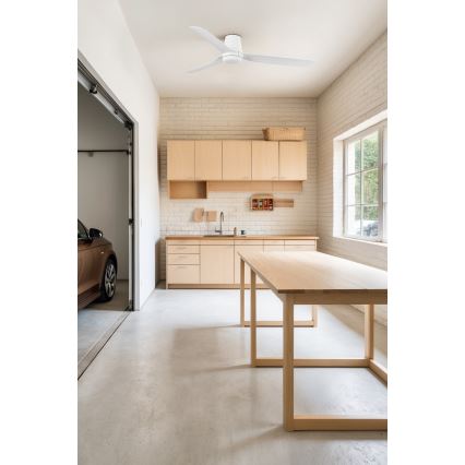 FARO 33828 - Ανεμιστήρας οροφής PUNT TUB M λευκό διάμετρος 130 cm + τηλεχειριστήριο