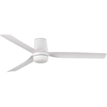 FARO 33828WT-1TW - Ανεμιστήρας οροφής LED Dimmable PUNT TUB M LED/18W/230V 3000/4200/6500K λευκό διάμετρος 132 cm Wi-Fi Tuya + τηλεχειριστήριο