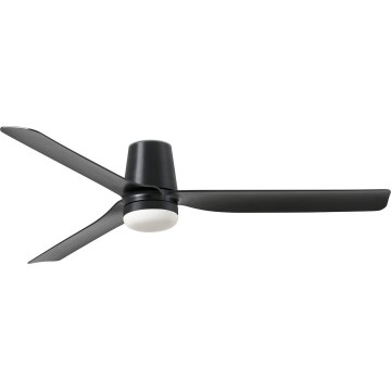 FARO 33830WT-1TW - Ανεμιστήρας οροφής LED Dimmable PUNT TUB M LED/18W/230V 3000/4200/6500K μαύρο διάμετρος 132 cm Wi-Fi Tuya + τηλεχειριστήριο